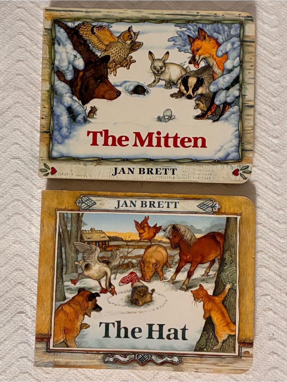 The Mitten & The Hat Board Book Set by Jan Brett